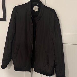 Elegant Black Bomber Jacket